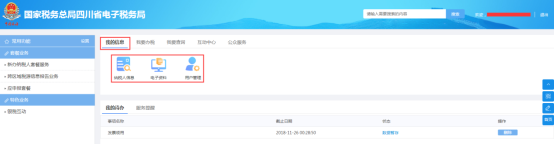 四川省电子税务局我的信息