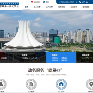 广西自治区政务服务网上办事及APP操作流程说明