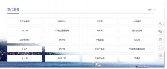 根据部门查询事项