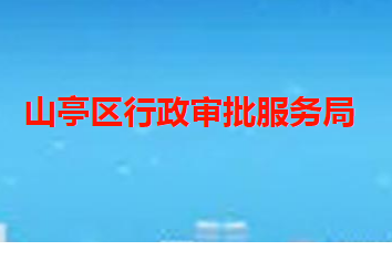 枣庄市山亭区行政审批服务局