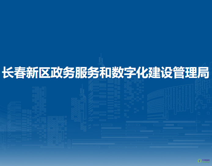 长春新区政务服务和数字化建设管理局