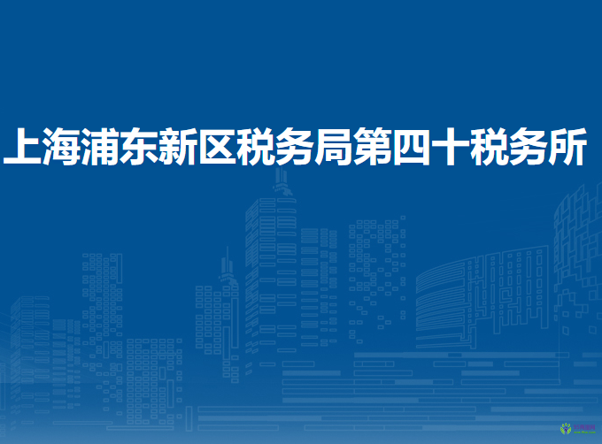 上海浦东新区税务局第四十税务所