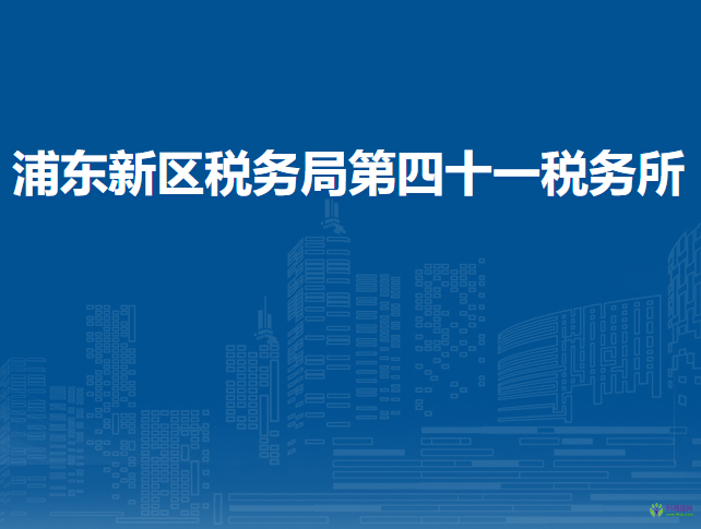 浦东新区税务局第四十一税务所