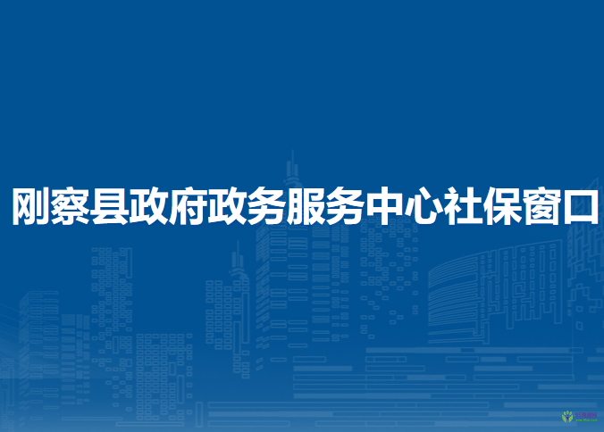 刚察县政府政务服务中心社保窗口