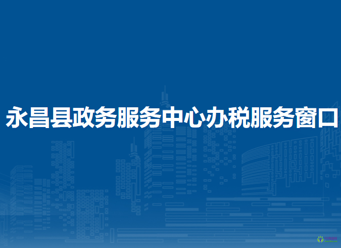 永昌县政务服务中心办税服务窗口