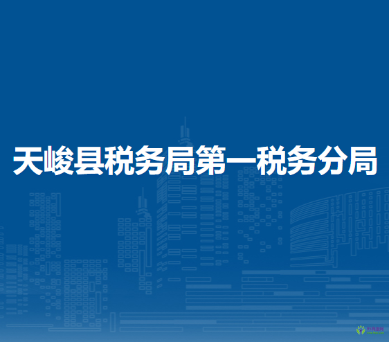 天峻县税务局第一税务分局
