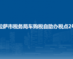 拉萨市税务局车购税自助办税点2号