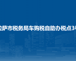拉萨市税务局车购税自助办税点3号