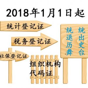 2018五证合一过渡期将结束，换照材料流程详解