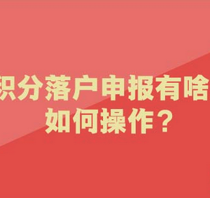 图解：北京市积分落户申报流程