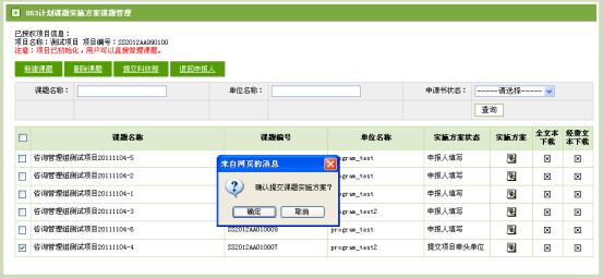 课题实施方案退回申报人