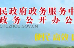 滁州市政务服务中心办事大厅窗口咨询电话