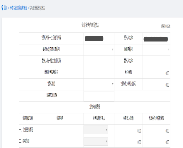 新增专项报告信息