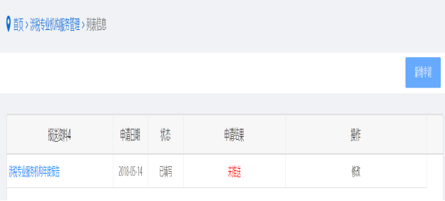 新增保存后可看到对应列表