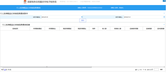 个人所得税自行申报信息查询