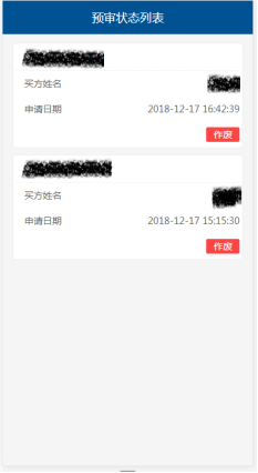 预审状态列表