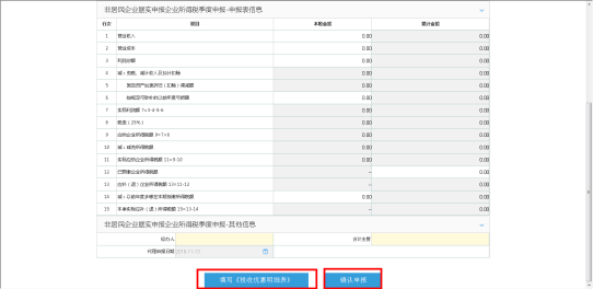 点击“填写《税收优惠减免明细表》”