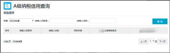企业信用等级查询