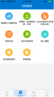 广东省电子税务局涉税服务申报页面