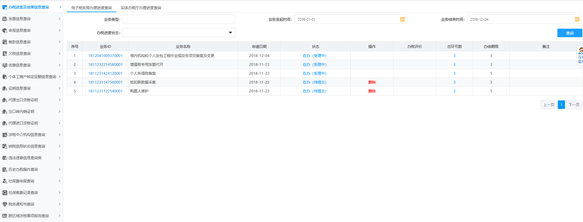 河南省电子税务局办税进度及结果信息查询 河南省电子税务局办税进度及结果信息查询