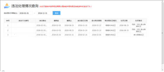 福建省电子税务局违法处理情况查询
