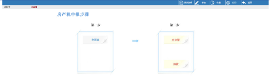 进入海南省电子税务局房产税申报页面