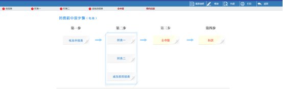 进入应税消费品消费税申报页面