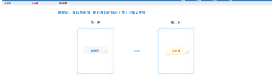 附加税申报界面