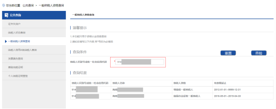 海南省电子税务局一般纳税人资格查询