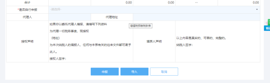 点击“申报”后，系统自动跳转到附加税申报界面