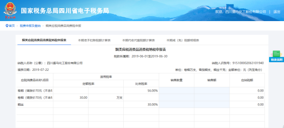 填写烟类应税消费品消费税纳税申报表