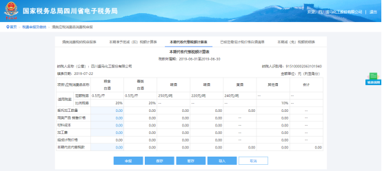 填写本期代收代缴税额计算表