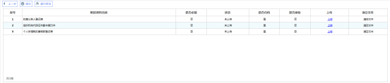 点击【下一步】跳转至上传附送资料页面