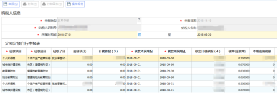 若纳税人核定的定额信息未达起征点