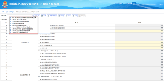 根据企业会计制度备案的制度类型进行选择填报