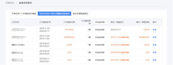 非货币性资产投资分期缴纳备案查询