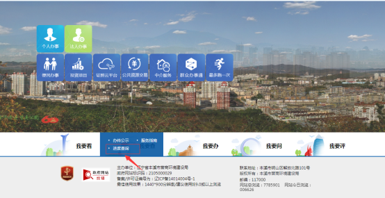 政务服务网办事进度查询