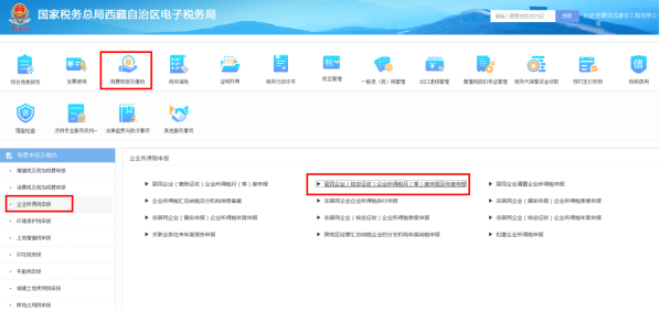 企业所得税申报