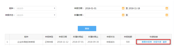 查看申报表