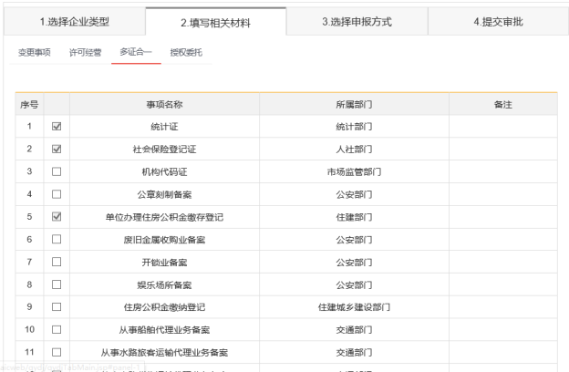 多证合一页面