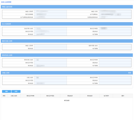 办税人（附）信息