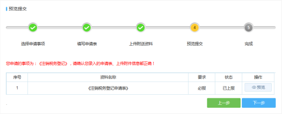 预览提交页面