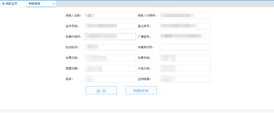 纳税申报界面二次核实