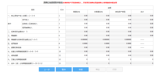 清算后尾盘申报表