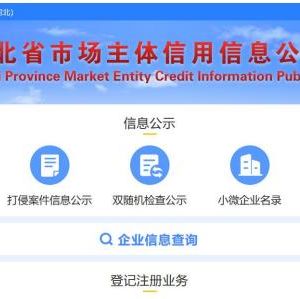 河北省企业注册名称预登记操作指南