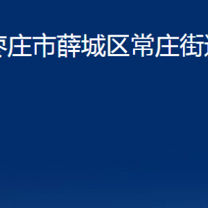 枣庄市薛城区常庄街道办事处各部门对外联系电话