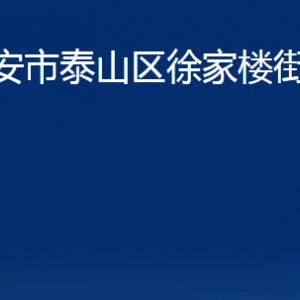 泰安市泰山区徐家楼街道各部门职责及联系电话