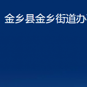 金乡县金乡街道为民服务中心对外联系电话及地址