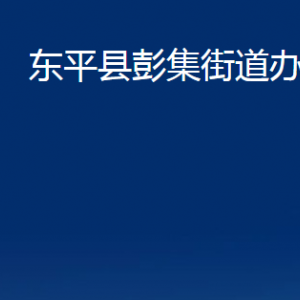 东平县彭集街道各部门职责及联系电话