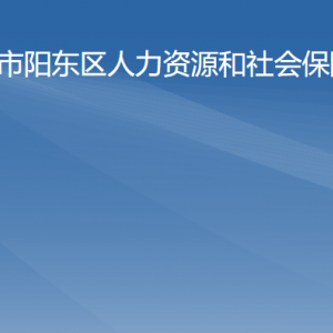 阳江市阳东区人力资源和社会保障局各办事窗口咨询电话